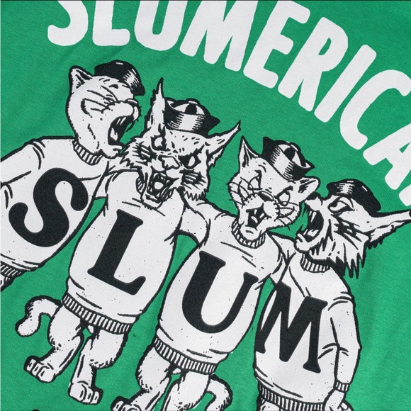 SLUMERICAN Drinking Team Green T-Shirt - Picture 3 of 3